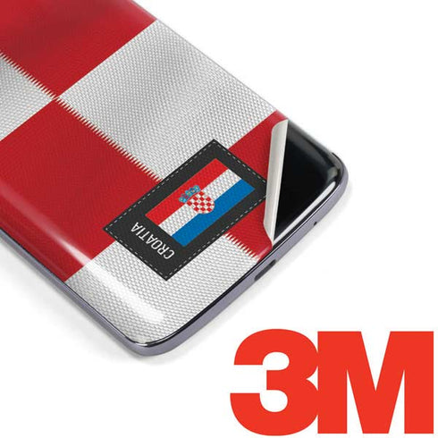 Croatia Soccer Flag Moto E5 Plus Skin
